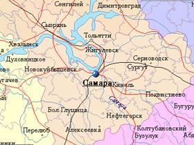Самара. Карта с сайта www.mojgorod.ru (с)