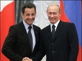 Николя Саркози и Владимир Путин. Фото: nrs.ru