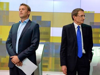 Алексей Навальный и Николай Левичев. Фото: bfm.ru