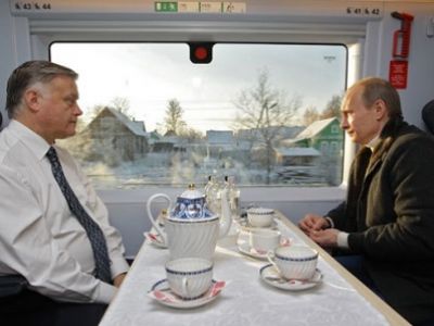 Владимир Путин и Владимир Якунин. Фото из блога navalny.livejournal.com