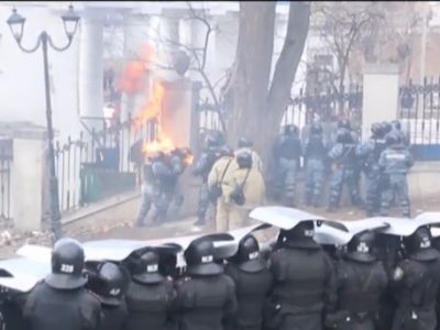 Столкновения в Киеве.