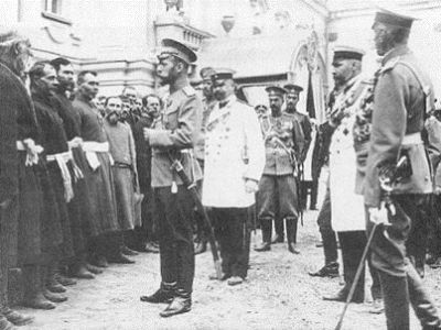 Черносотенцы и Николай II, 1907 г. Источник - http://ic.pics.livejournal.com/