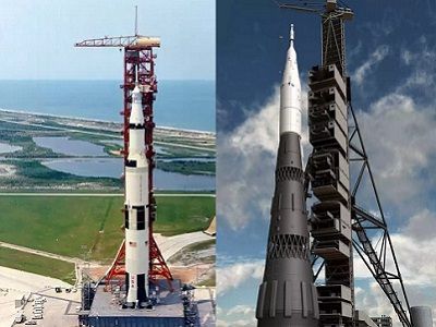 Сатурн-5 и Н-1, ракеты для "лунной гонки". Источники - http://fan.lib.ru/ и http://cropman.ru/