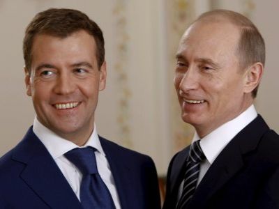 Дмитрий Медведев и Владимир Путин. Фото: sport.kazanfirst.ru.