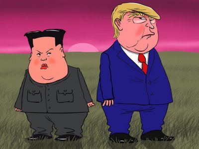 Ким Чен Ын и Трамп не договорились. Карикатура С.Елкина: dw.com