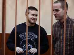 Виктор Филинков и Юлий Бояршинов в зале суда. Фото: Давид Френкель / Медиазона