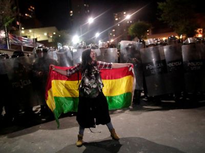 Протесты в Боливии, 23.10.19. Фото: t.me/worldprotest