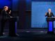 Президент США Дональд Трамп и кандидат в президенты от Демократической партии Джо Байден участвуют в своих первых дебатах по предвыборной кампании 2020 года. Фото: Reuters
