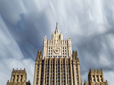 Вид на здание Министерства иностранных дел РФ. Фото: Константин Кокошкин / Global Look Press