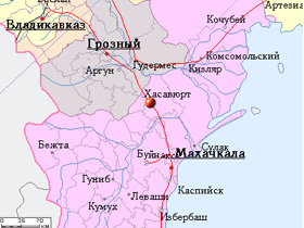 Карта Дагестана. Фото: с сайта mojgorod.ru