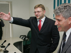 Никита Белых и Леонид Гозман, лидеры СПС. Фото "РГ" (с)