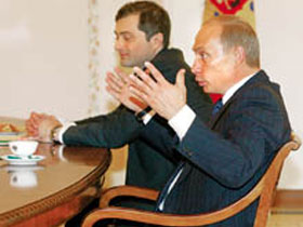 Сурков и Путин. Фото: mn.ru
