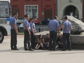 Задержание на Лубянской площади. Фото из блога belial_68