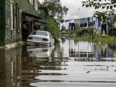 Затопленный город. Фото с сайта Rambler.ru 